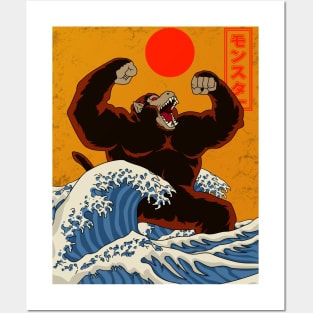 GREAT WAVE OF MONSTER Posters and Art